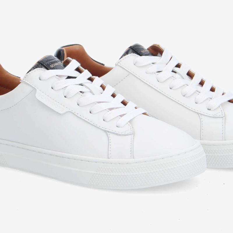 SPARKLE SNEAKER W - NAPPA/KROCO - BLANC/NOIR